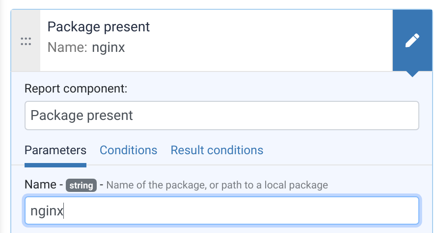 Install nginx package