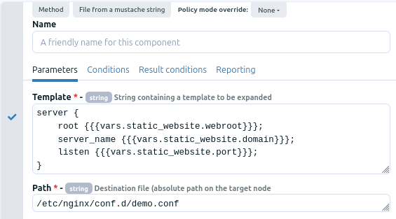 Templating method