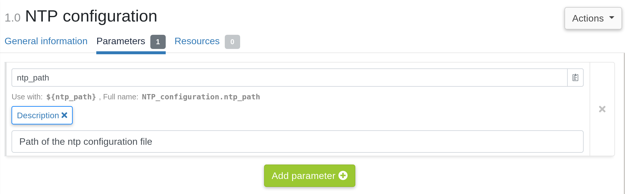 technique editor parameters