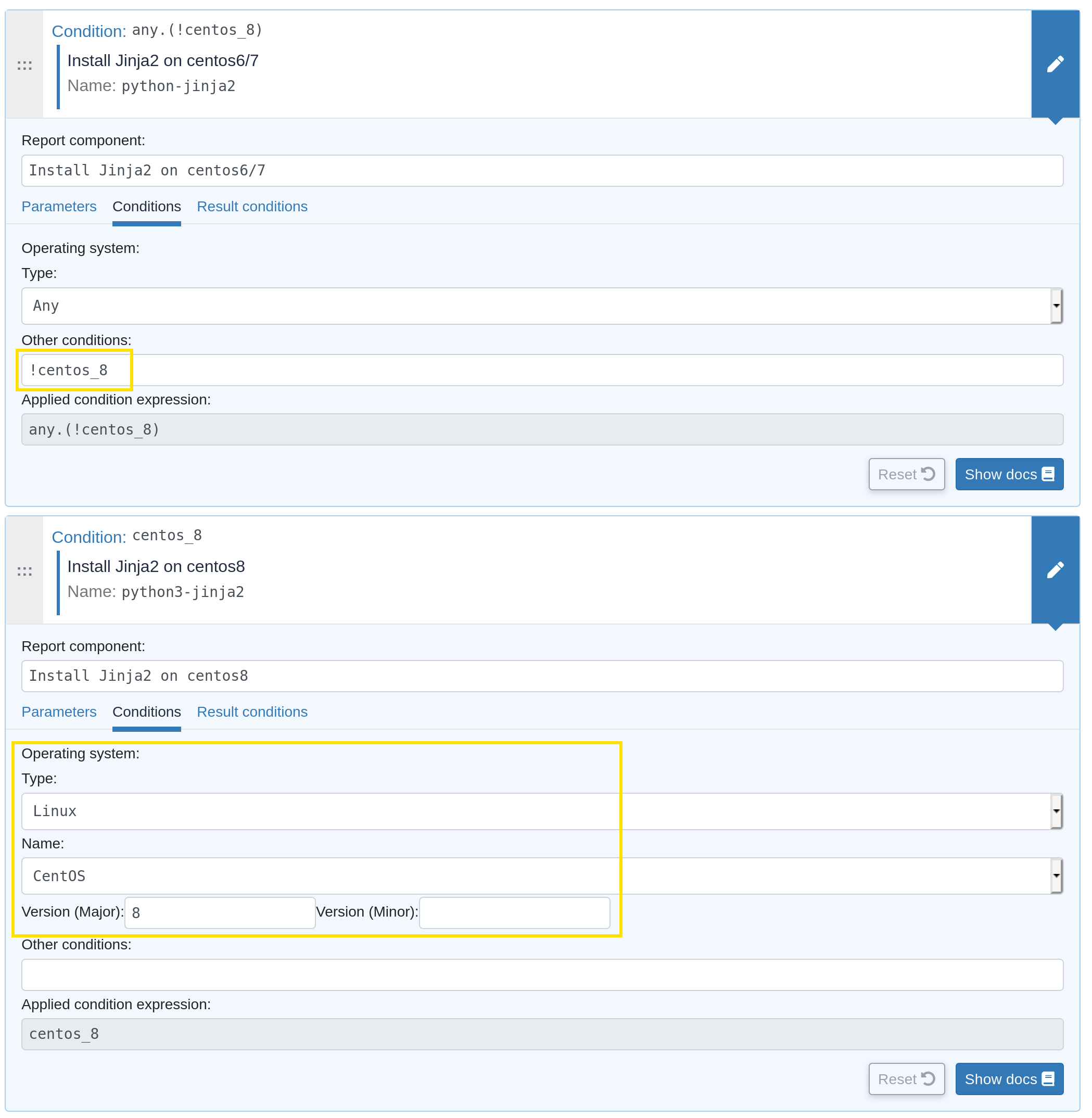 Example of using OS variable to conditionally apply a generic method to some nodes.