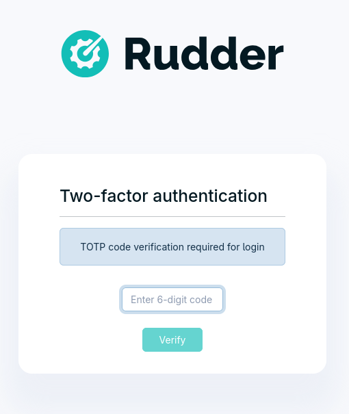 TOTP code asked at login