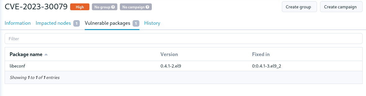 cve campaign create