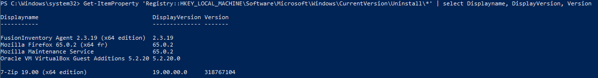 We can easily identify the 7-zip name used in the registry